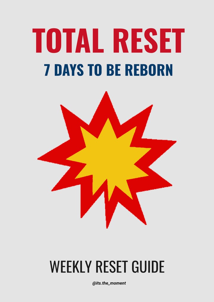 Cover of the Total Reset guide: 7 days to be reborn
